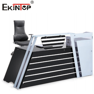Uniek kantoor Melamine glas bureau Sterke draagbaarheid