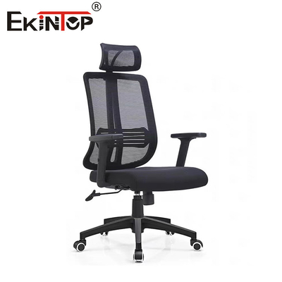 Hoge rug Lumbal Support Office Chair Ergonomisch Stoffen Mesh Swivel