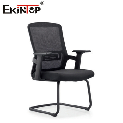 Wasbare mid back office stoel met gaas materiaal armleuningen kussen stoel