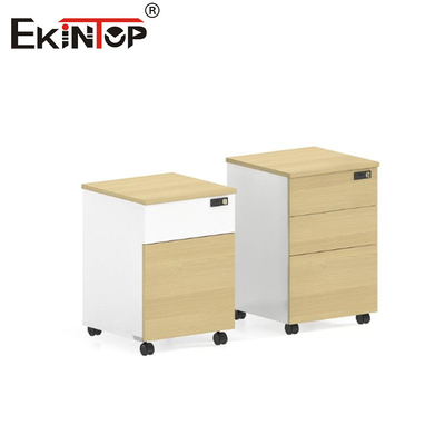 Onder het bureau Houten archiefkasten Mobiele fabrikant directe verkoop