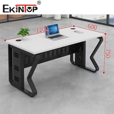 Bureau bureau in industriële stijl aanpasbaar solide eiken bureau met kast
