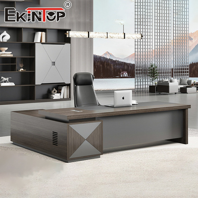 Classic Style CEO Desk Groot bureau met laden Houten materiaal