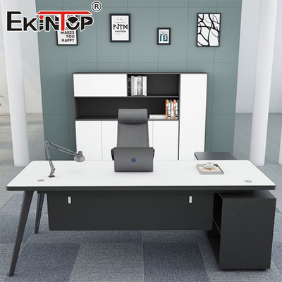 Commerciële stijl Executive Office Desk Voorbeeld Houten bureau