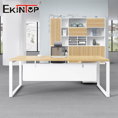Houten kantoorbureaus in commerciële stijl voor moderne woonkamer