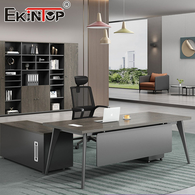 Hoogwaardige luxe Boss L-vormige MDF-tafel kantoor bureau modulair bureau meubilair