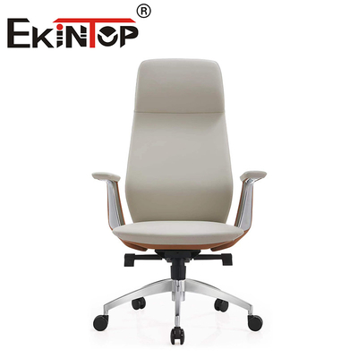 Op maat gemaakte moderne leer Executive Ergonomische kantoorstoel Lederklubstoelen