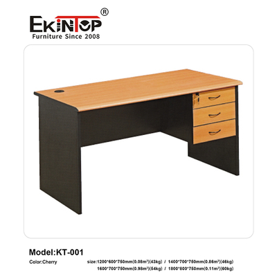 Goedkope Prijs Populaire Kantoor MDF Executive Kleine Brandwerende Werkstation Moderne Meubels Bureaus voor Kamer Tafel Ontwerp